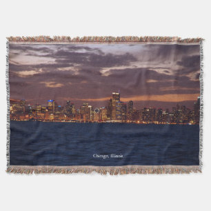 Chicago Skyline throw blanket