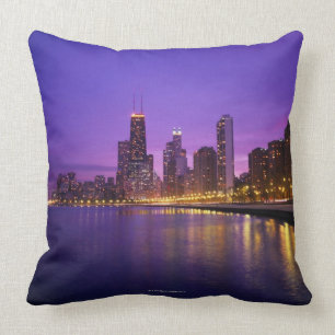 Chicago Skyline Throw Pillow