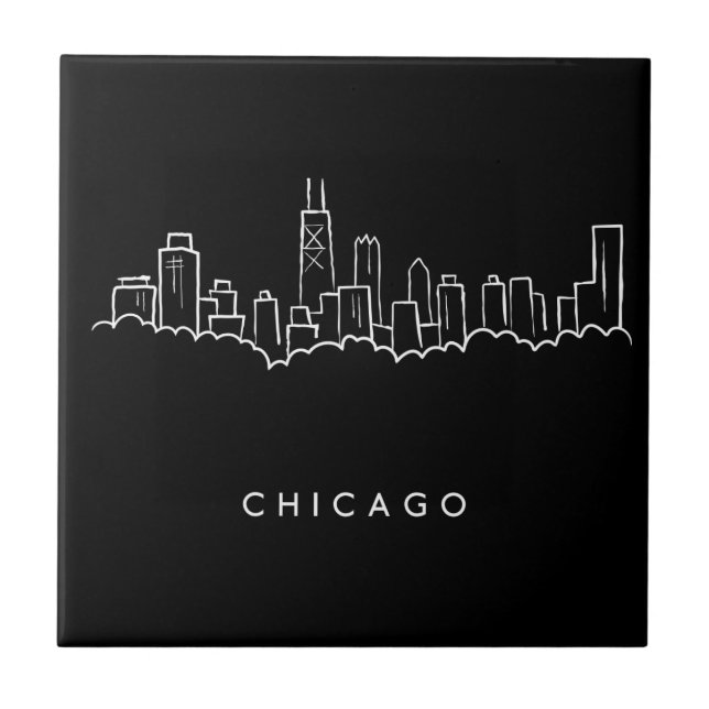 Chicago Skyline Tile (Front)