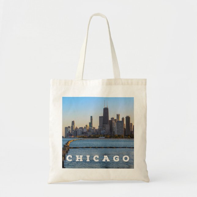 Chicago Skyline Tote Bag (Front)