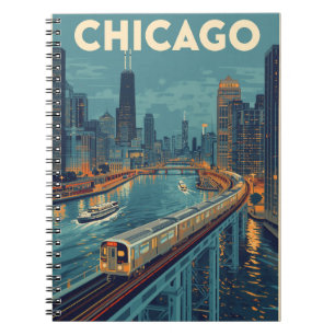 Chicago Skyline Travel Notebook