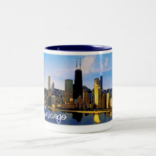 Chicago Skyline Two-Tone Coffee Mug