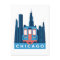 Chicago Skyline Vintage Travel Postcard
