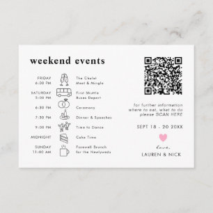 Chicago Skyline Weekend Events  Enclosure Card