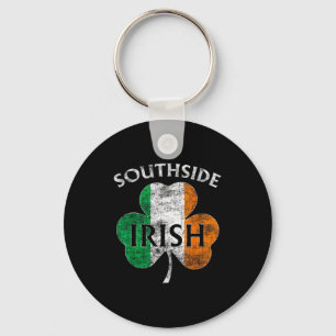 Chicago Southside Irish Flag St. Patrick's Day Keychain