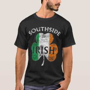 Chicago Southside Irish Flag St. Patrick's Day  T-Shirt
