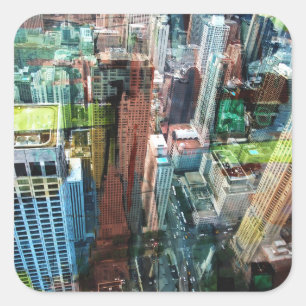 Chicago Square Sticker