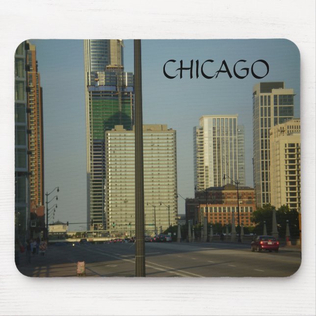 CHICAGO, Street Scene Mouse Pad (Front)