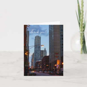 Chicago Street Scene Thank You Card
