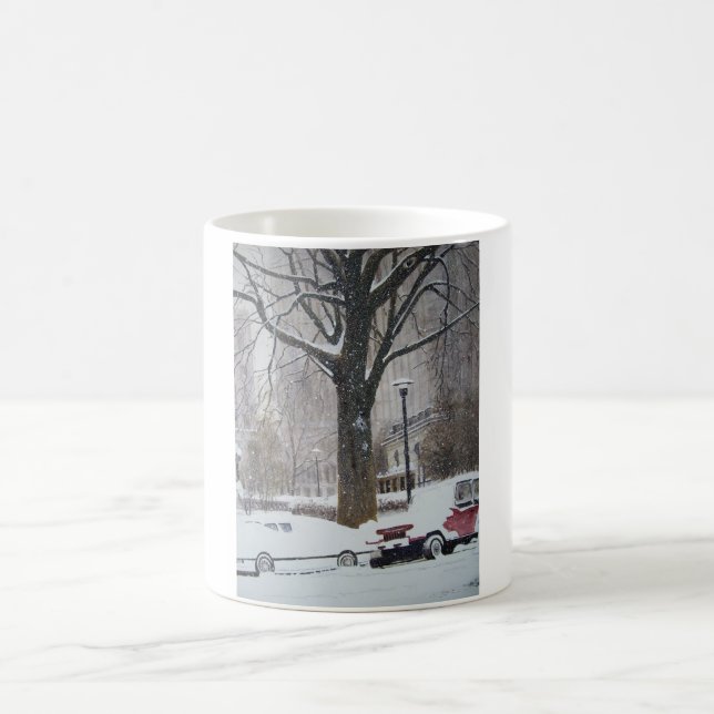 Chicago Streets on a winter day- mug (Center)