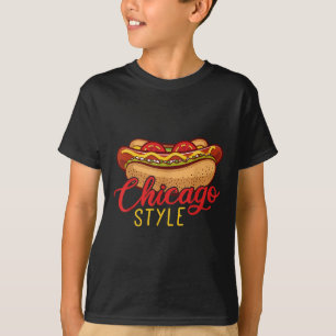 Chicago Style Best Hot Dog Gift Hotdog T-Shirt
