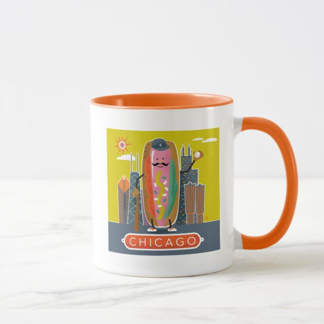 Chicago-Style Hotdog Mug (Right)