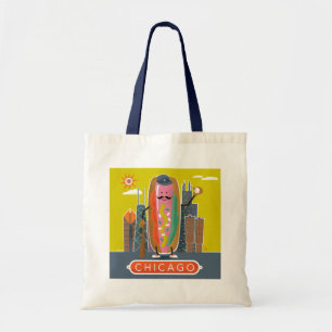Chicago-Style Hotdog Tote Bag