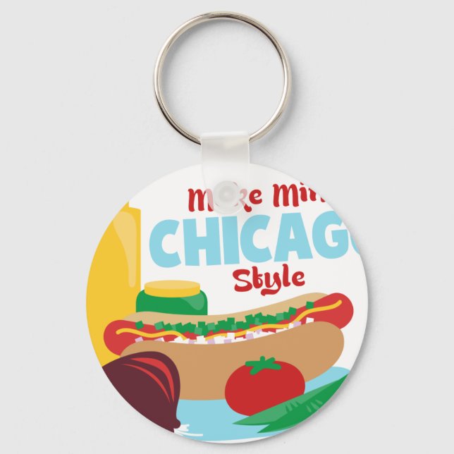 Chicago Style Keychain (Front)