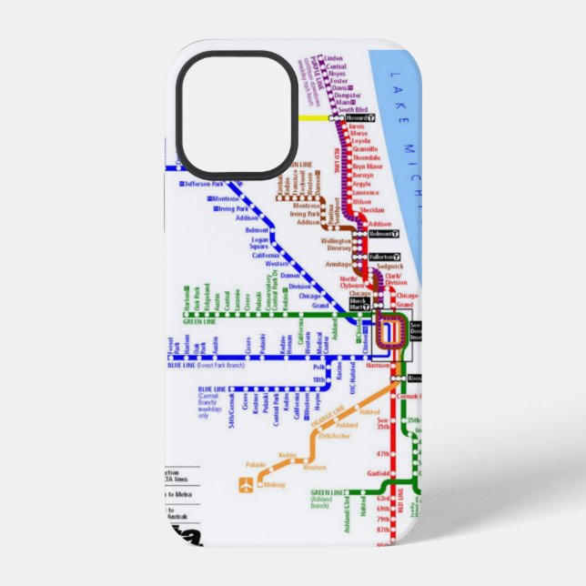 Chicago subway Case-Mate Case (Back)