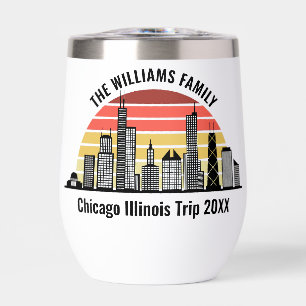 Chicago Sunset Customized Trip Souvenir