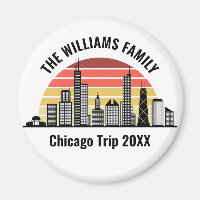 Chicago Sunset Customized Trip Souvenir