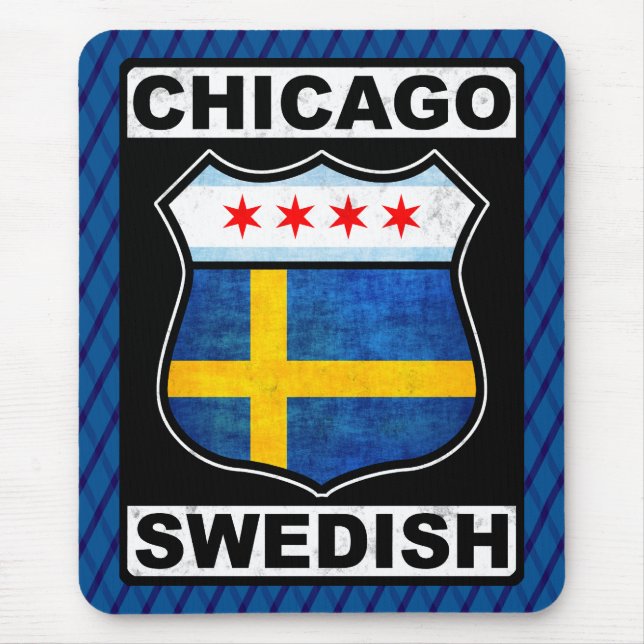 Chicago Swedish American Mousemat Mouse Pad (Front)