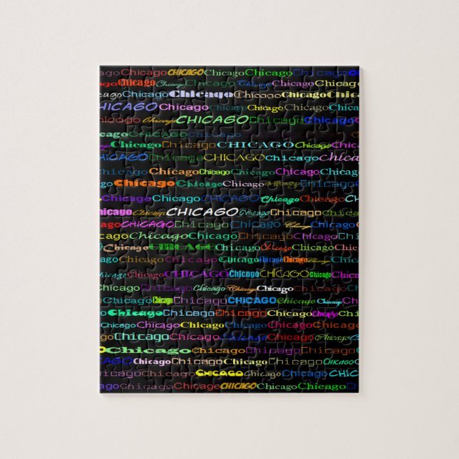 Chicago Text Design I Puzzle (Vertical)