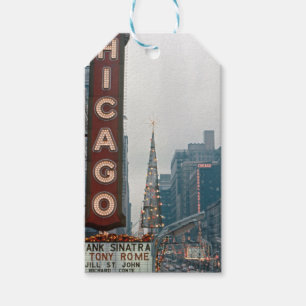 Chicago Theatre 1967 Christmas on State Street Gift Tags