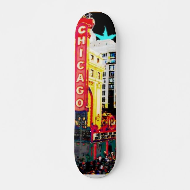 Chicago Theatre Skateboard (Front)
