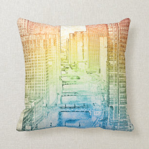 Chicago Throw Pillow