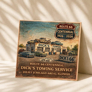 Chicago Towing Service Flat Greeting Card