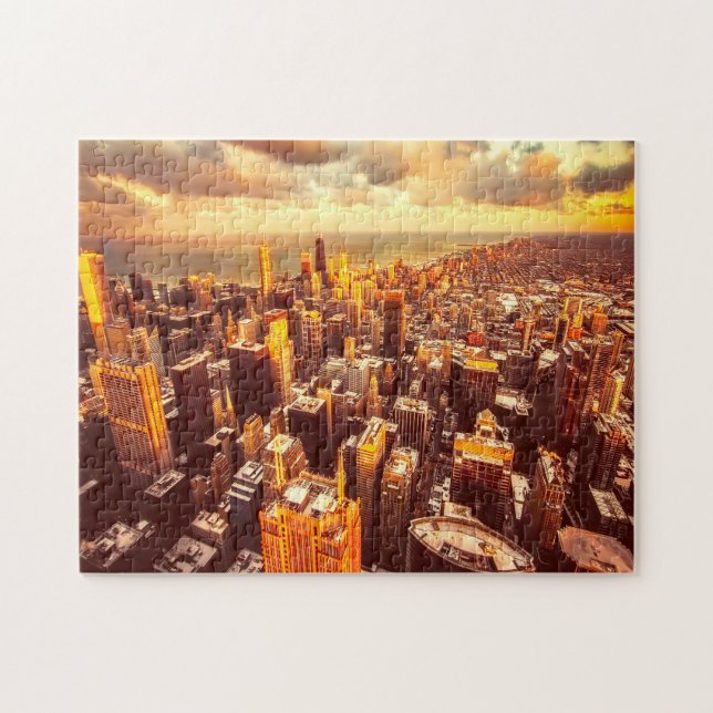 Chicago Town Michigan. Jigsaw Puzzle (Horizontal)