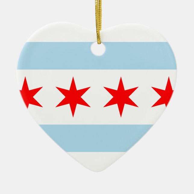 Chicago, United States Ceramic Ornament (Front)