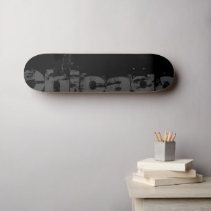 Chicago -- Urban Style - City Name Skateboard
