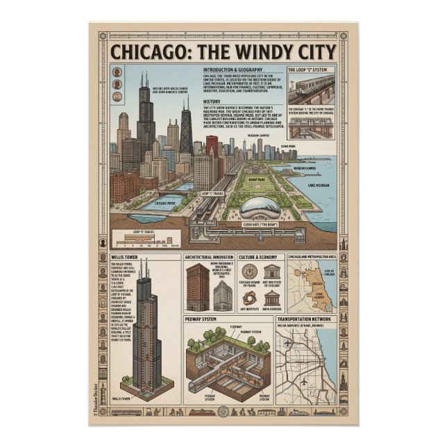 Chicago, USA Poster (Front)