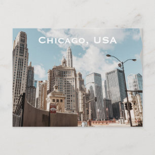 Chicago, USA Vintage Travel Tourism Add Postcard