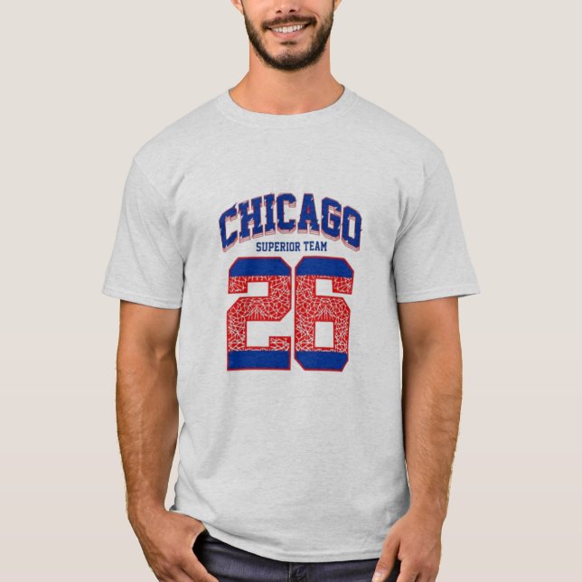 Chicago varsity letter athletic  T-Shirt (Front)