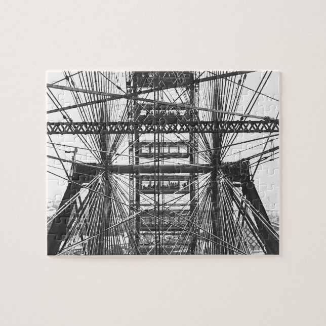 Chicago Vintage Ferris Wheel Puzzle (Horizontal)