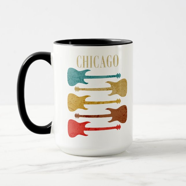 Chicago Vintage Guitars Concert Festival Souvenir Mug (Left)