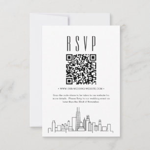 Chicago Wedding QR code RSVP