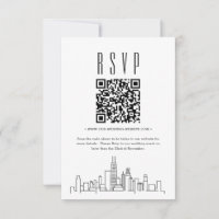 Chicago Wedding QR code RSVP