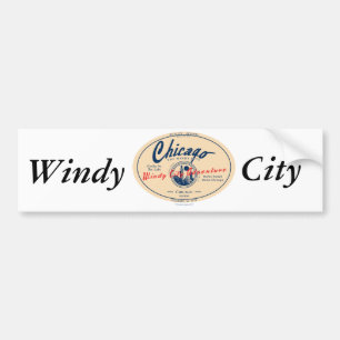 Chicago Windy City Bumper Sticker