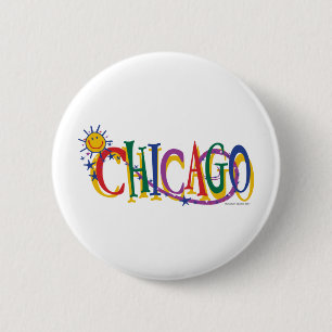 Chicago-With-SUn---KIDS 2 Inch Round Button