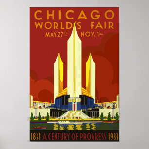 Chicago World Exhibition 1933 Poster