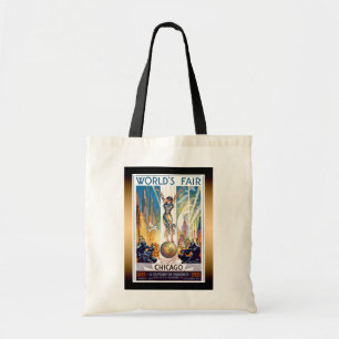 Chicago World's Fair 1933 - Vintage Retro Art Deco Tote Bag
