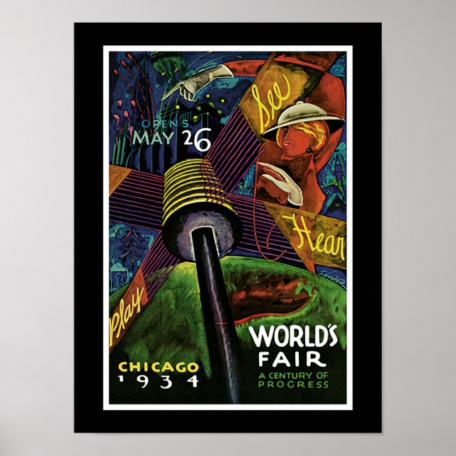Chicago World's Fair 1934 Poster (Front)