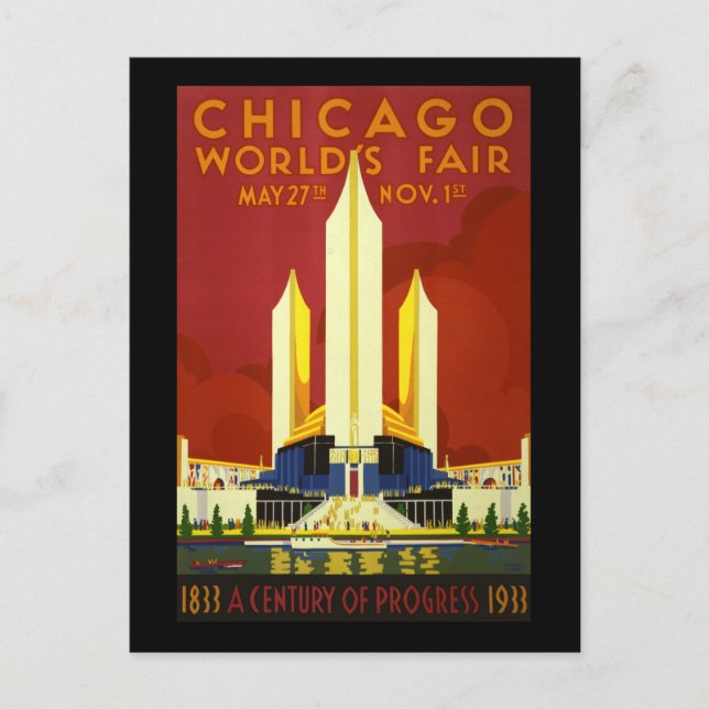 Chicago world's fair postcard (Front)