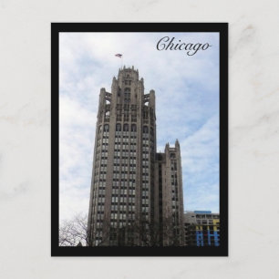 chicago wrigley bldg postcard