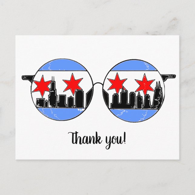 chicagoggles merci carte postale (Devant)