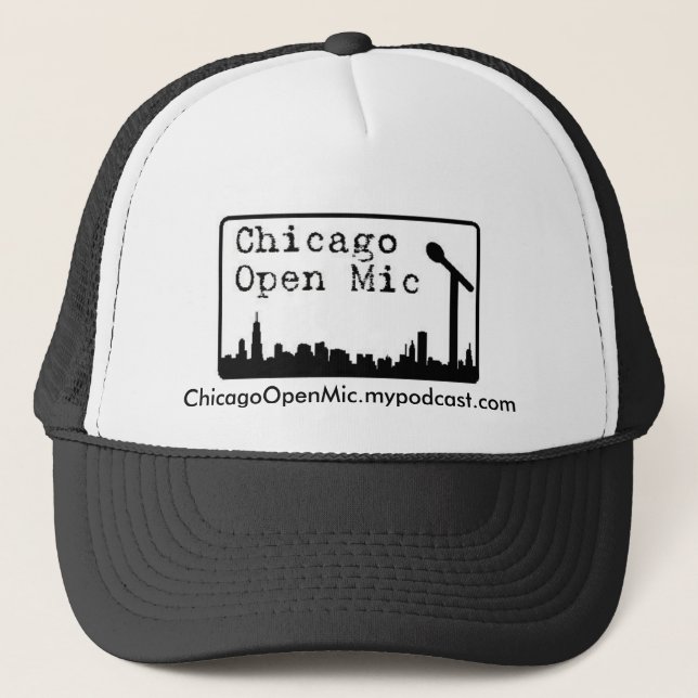 ChicagoOpenMic.mypodcast.com Trucker Hat (Front)