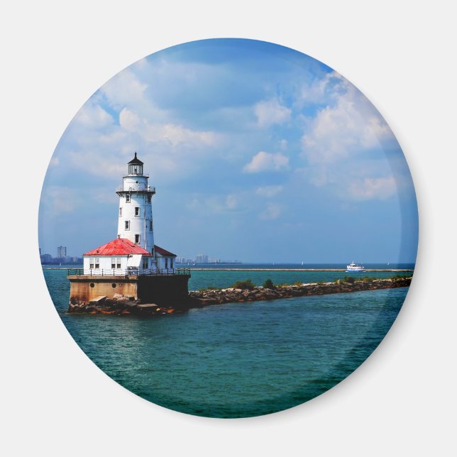 Chicago's Lighthouse Magnet (Front)