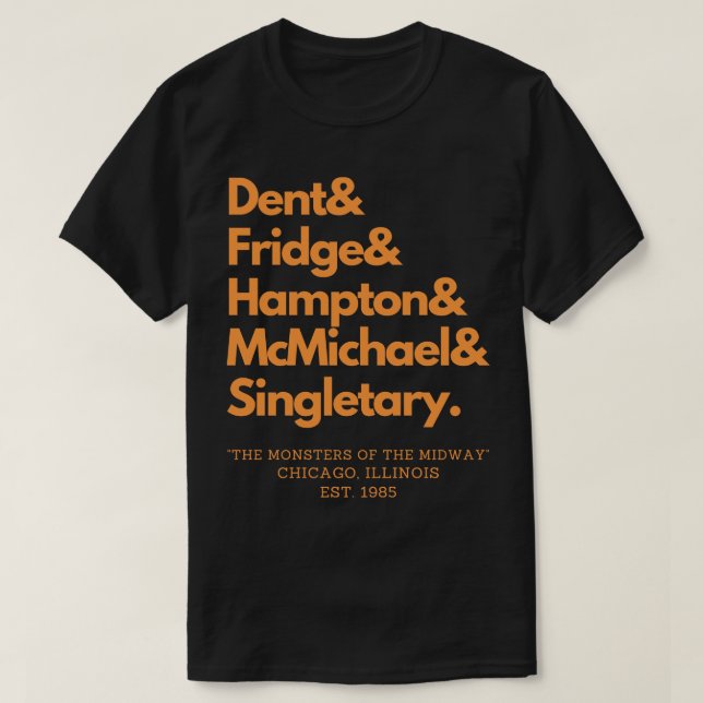 Chicagos Monsters of the Midway TShirt (Design Front)