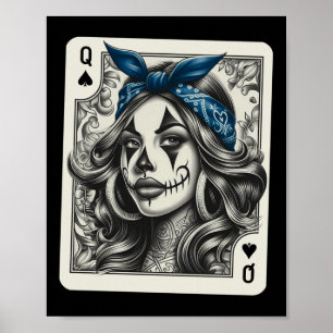 Chicana Chicano Shirt Camisa Cute Chicano Tattoo A Poster