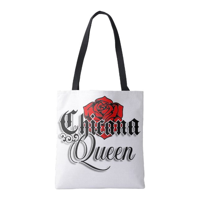 Chicana queen shopping tote bag (Chicana queen shopping tote bag)